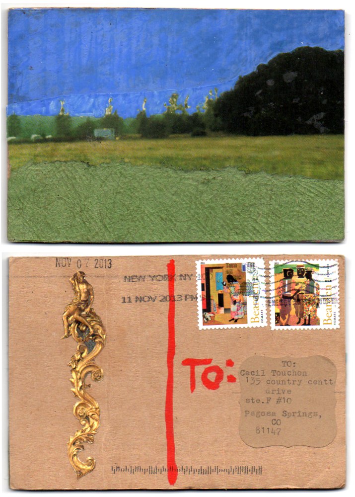 OM.2013.078 | Mitsuko | USA | postcard  collage elements